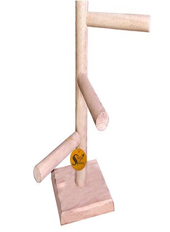 سايج سكوير Sage Square 24 بوصة / 61 سم خشب طبيعي للتدريب والتمرين 5 درجات مجثم مرح للطيور / لعبة للطيور (قطعة واحدة) - Image 1